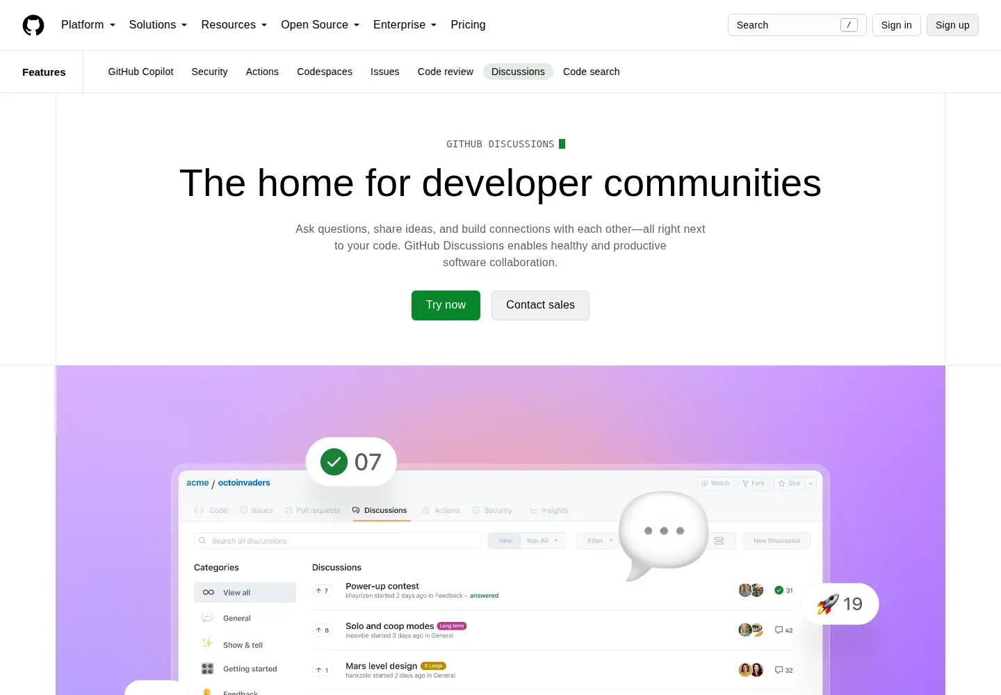 Screenshot of spectrum.chat