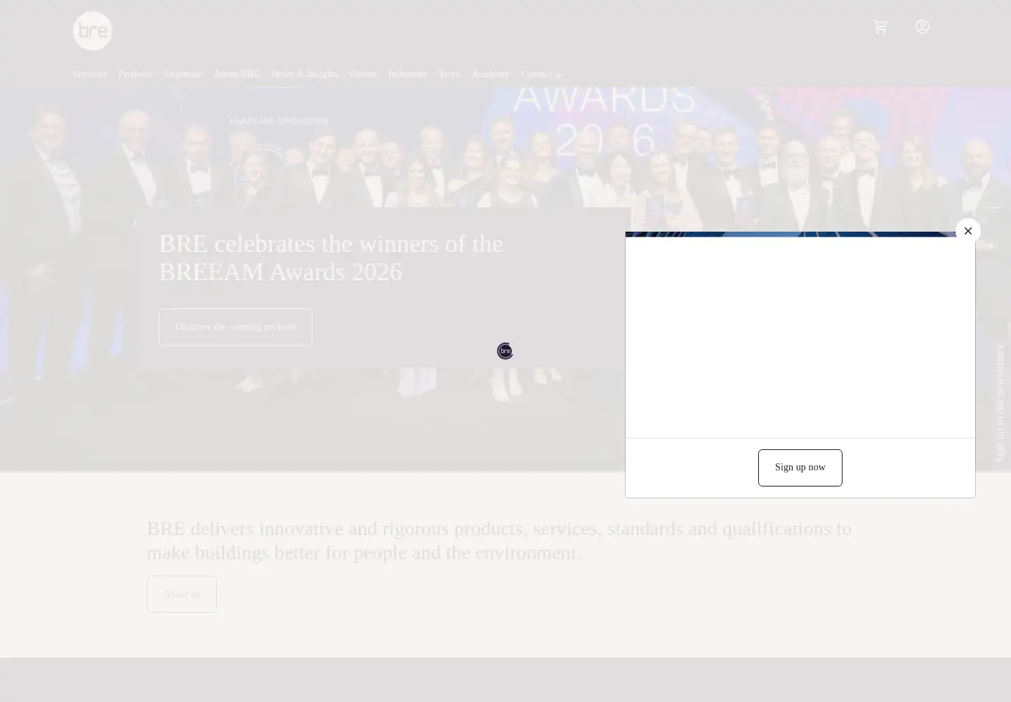 Screenshot of bregroup.com