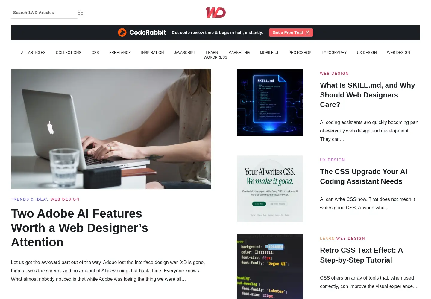 Screenshot of 1stwebdesigner.com