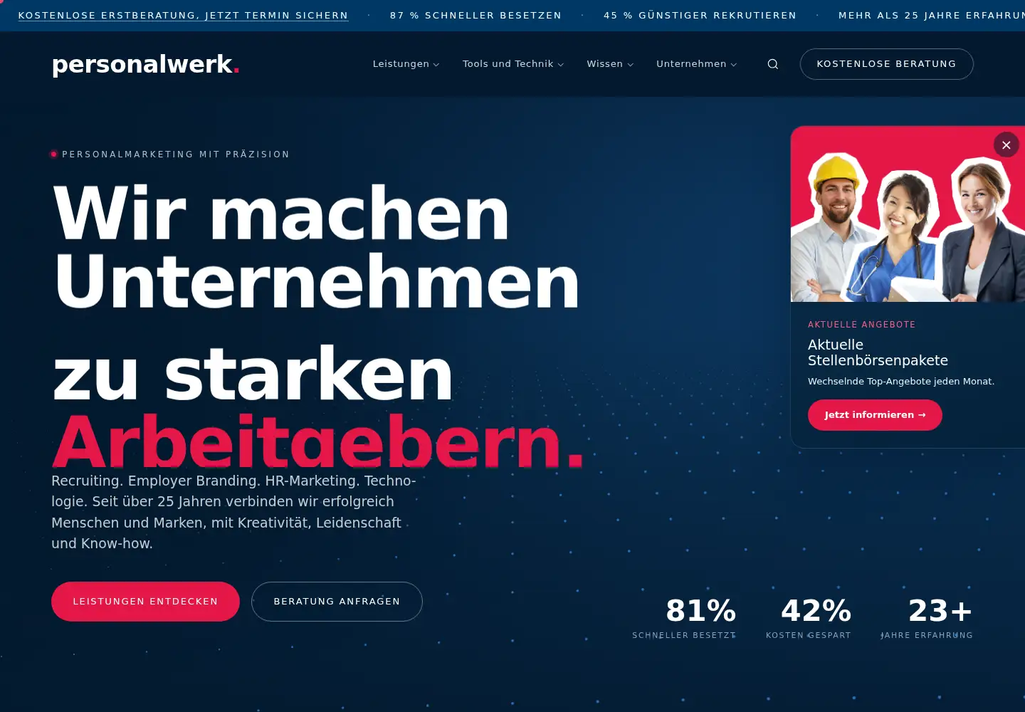 Screenshot of personalwerk.de