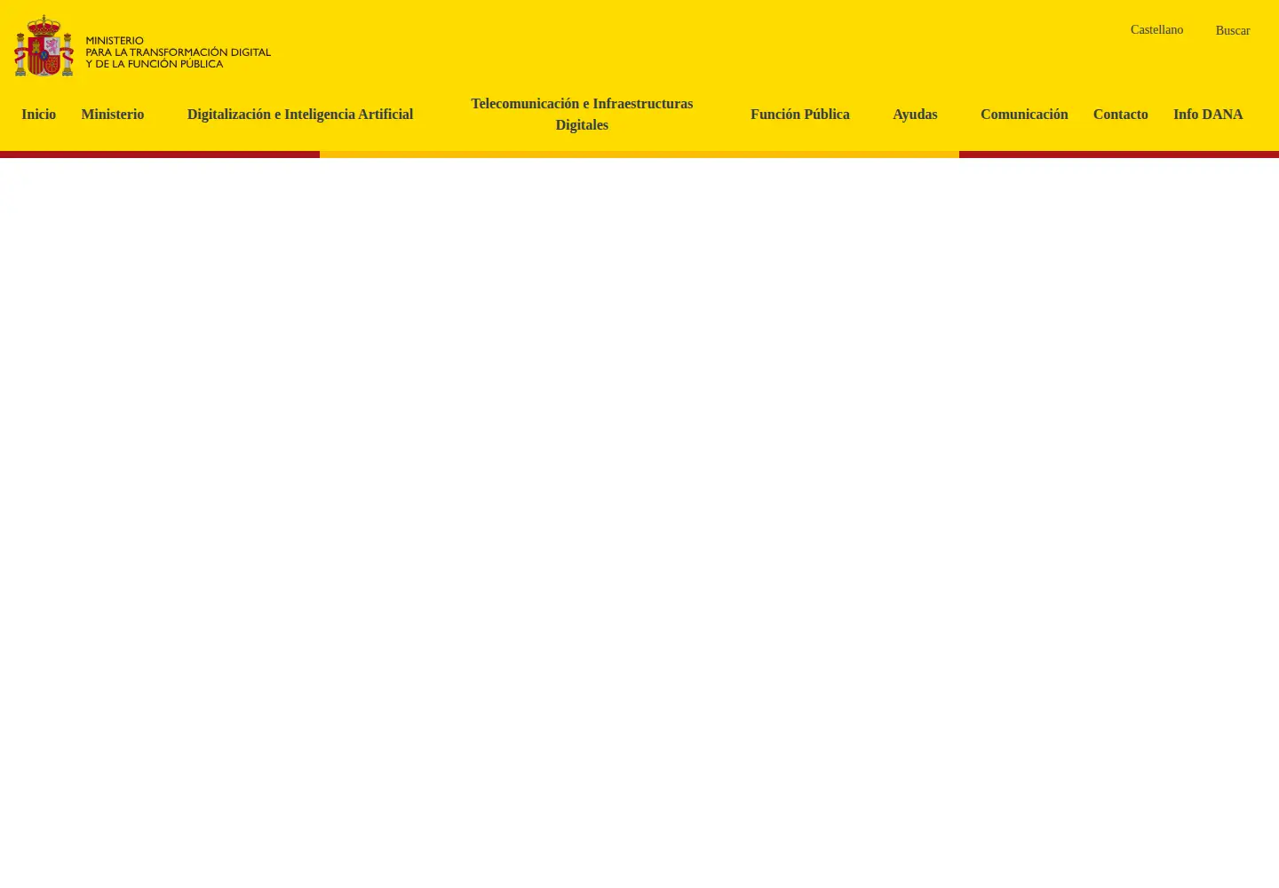 Screenshot of digital.gob.es