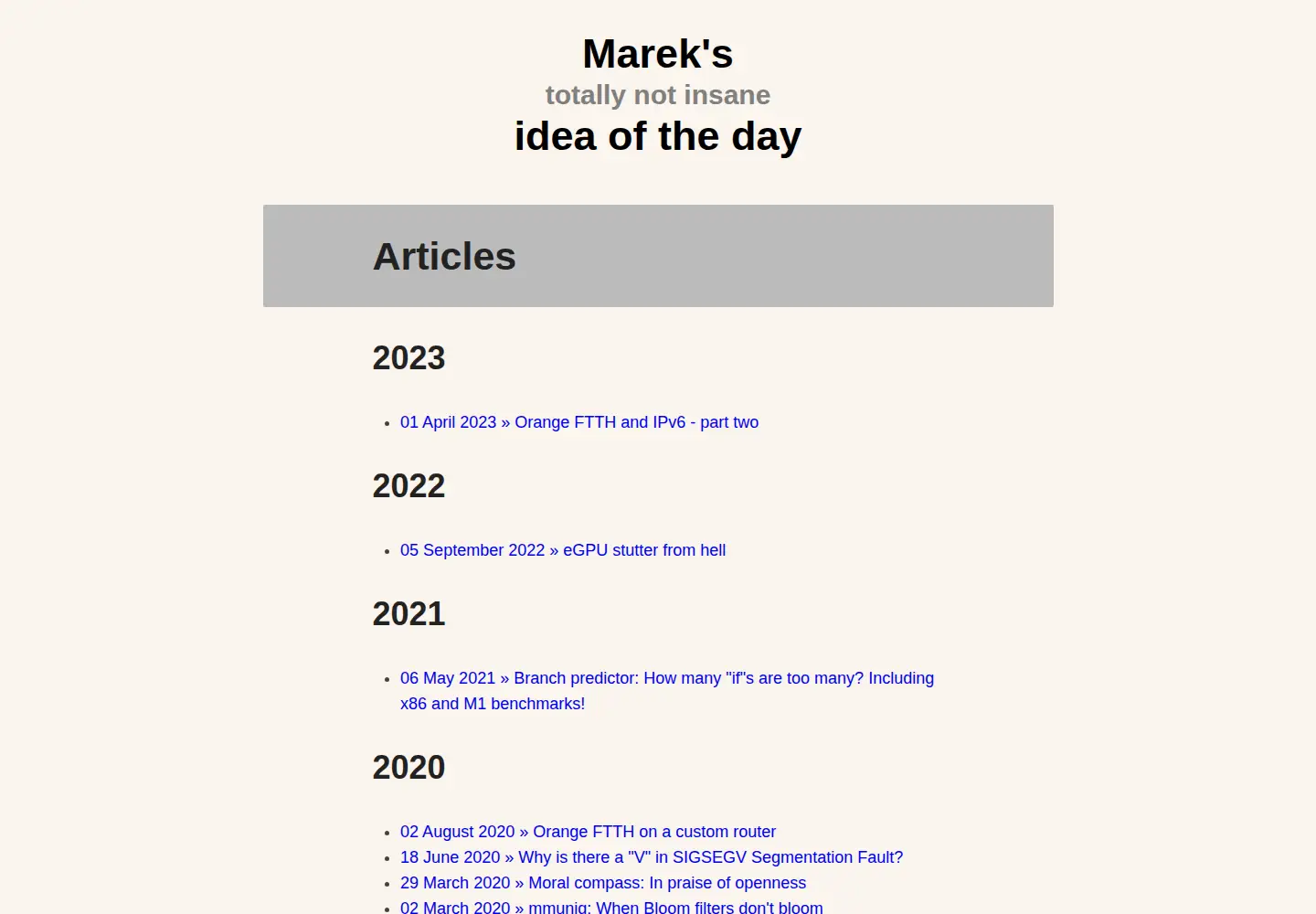 Captured homepage of popcount.org in the current scan