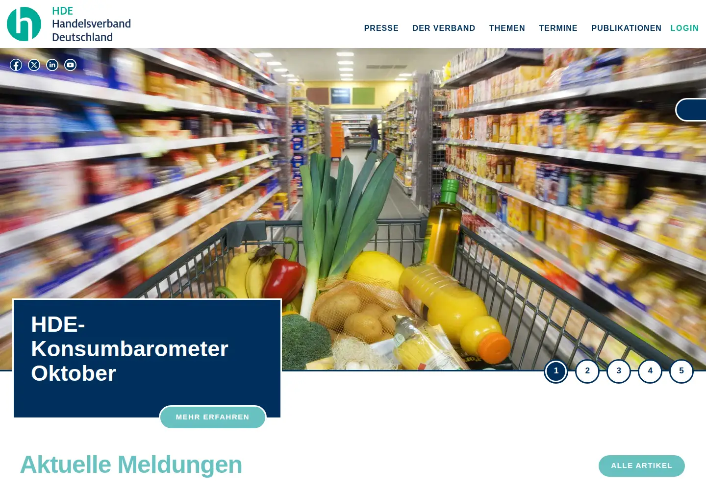 Screenshot of einzelhandel.de