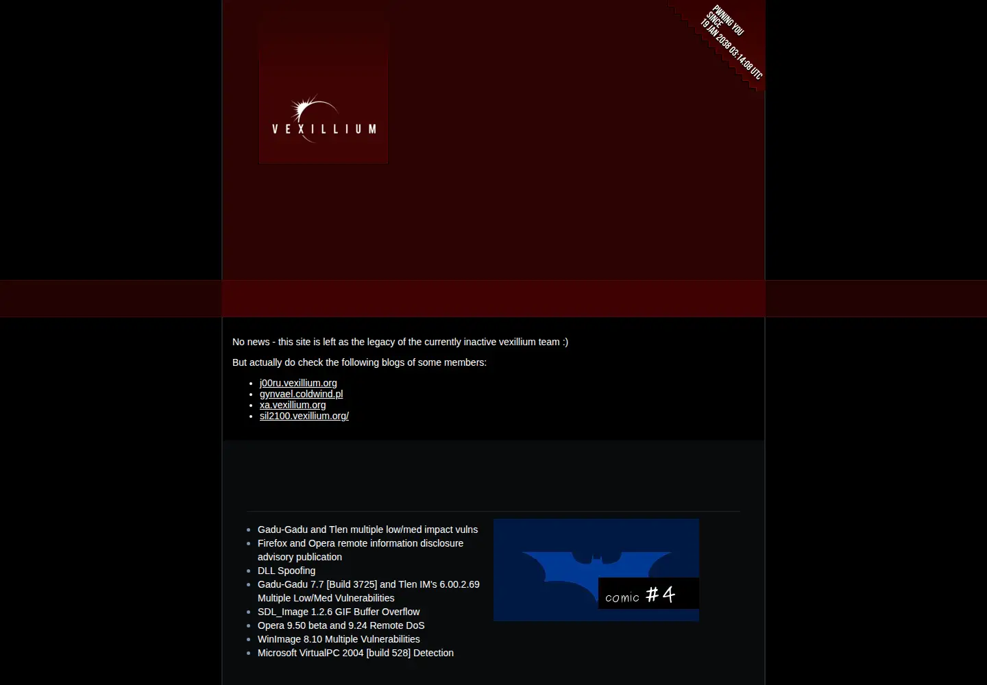 Screenshot of vexillium.org