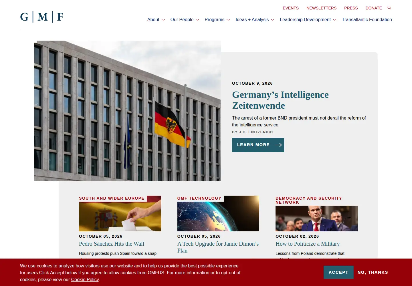 Screenshot of gmfus.org
