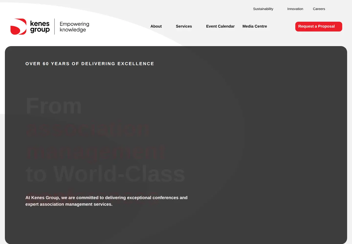 Captured homepage of kenes.com in the current scan