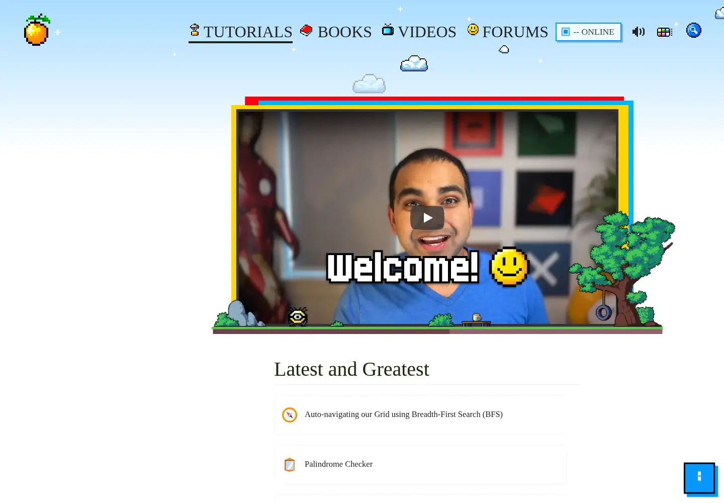 Screenshot of kirupa.com