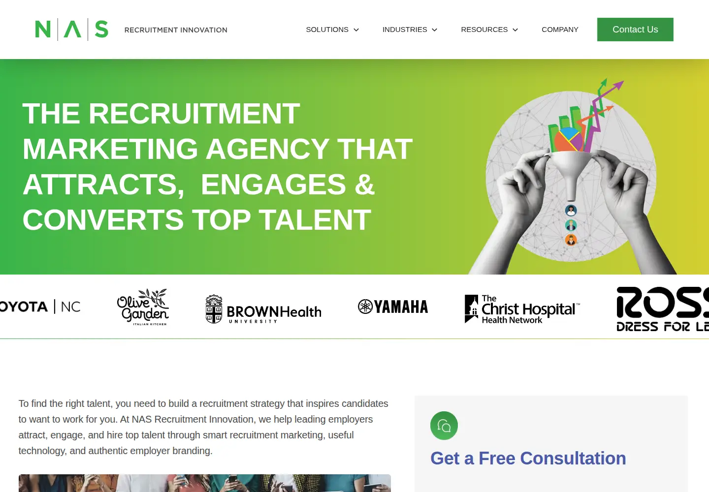 Screenshot of nasrecruitment.com