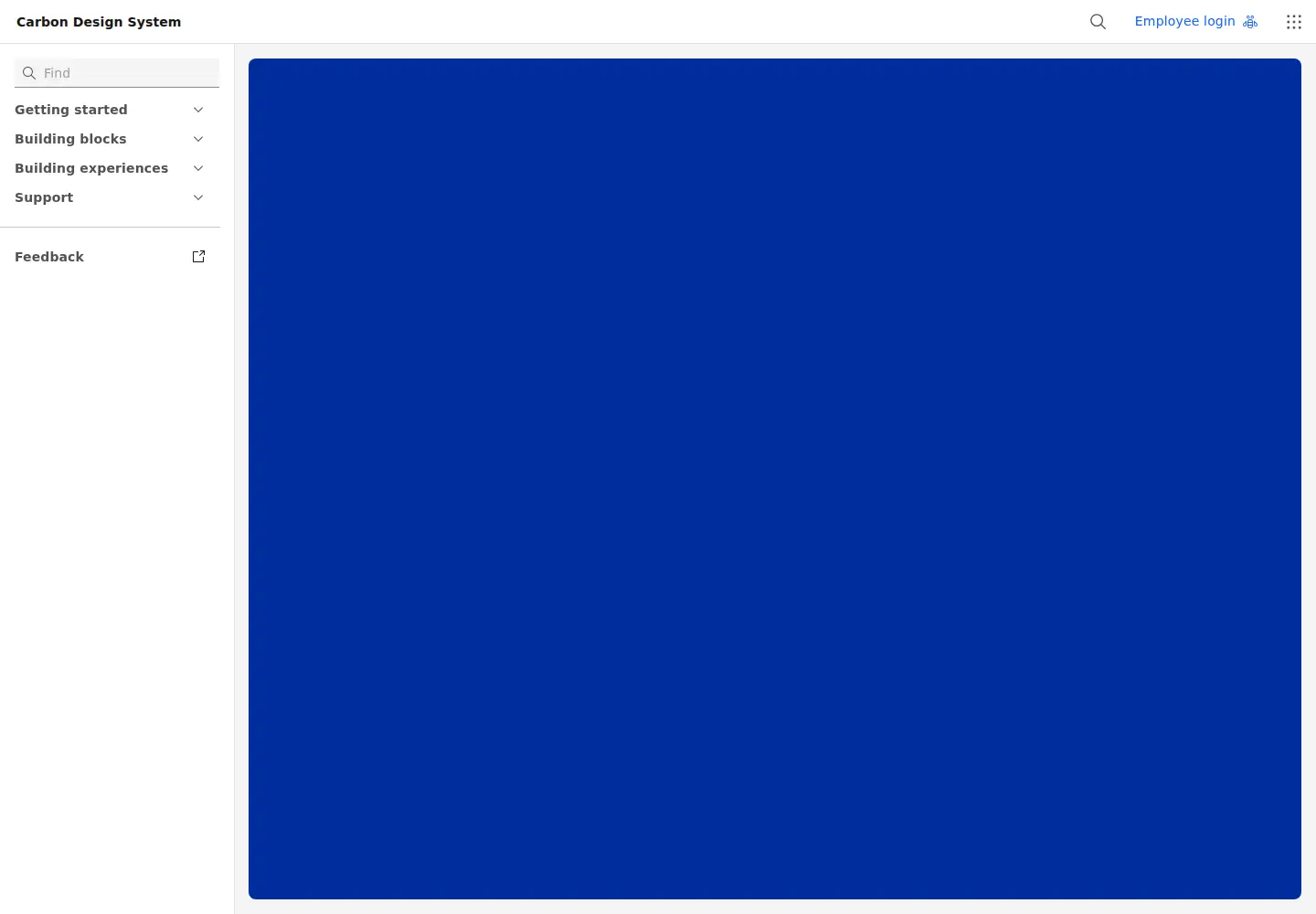 Screenshot of carbondesignsystem.com