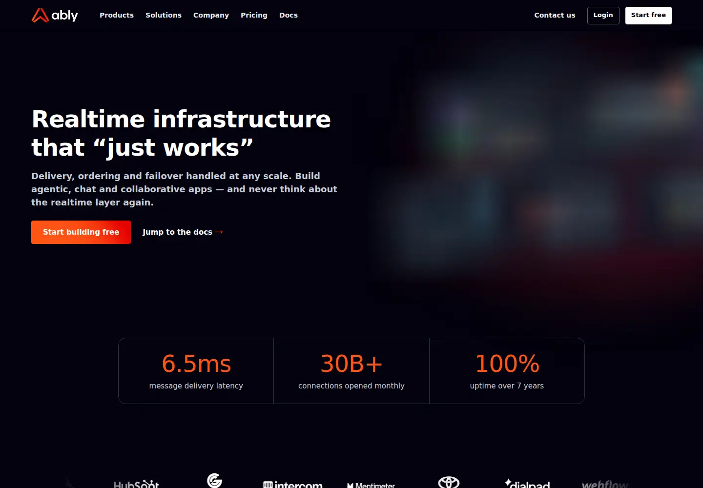 Screenshot of ably.com