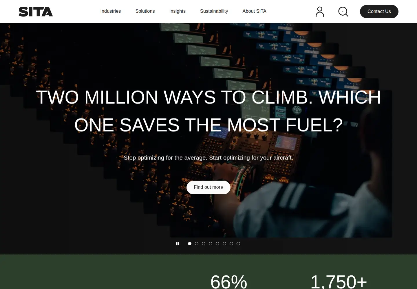 Screenshot of sita.aero