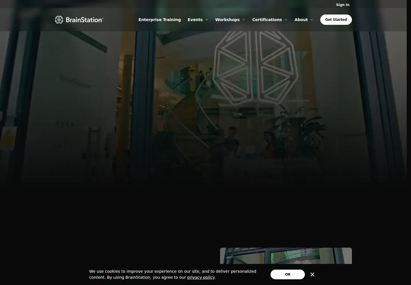 Screenshot of brainstation.io