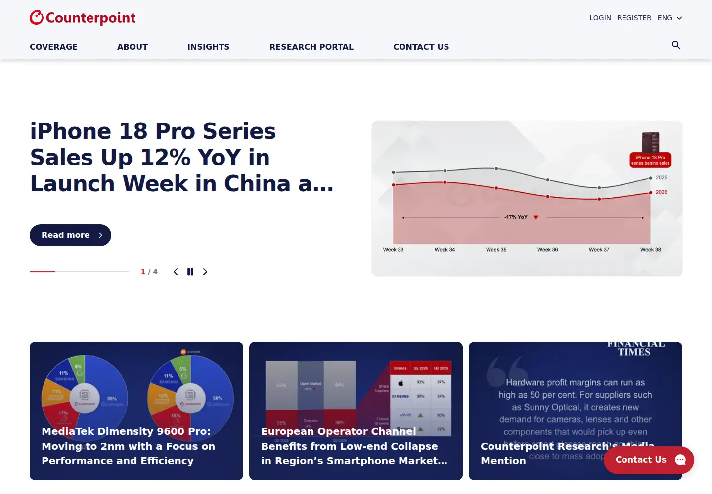 Screenshot of counterpointresearch.com