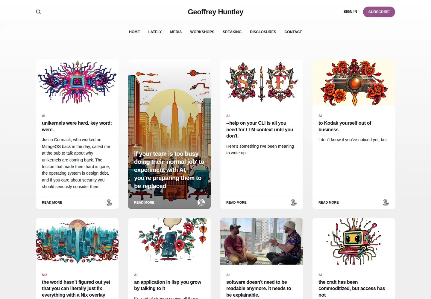 Screenshot of ghuntley.com
