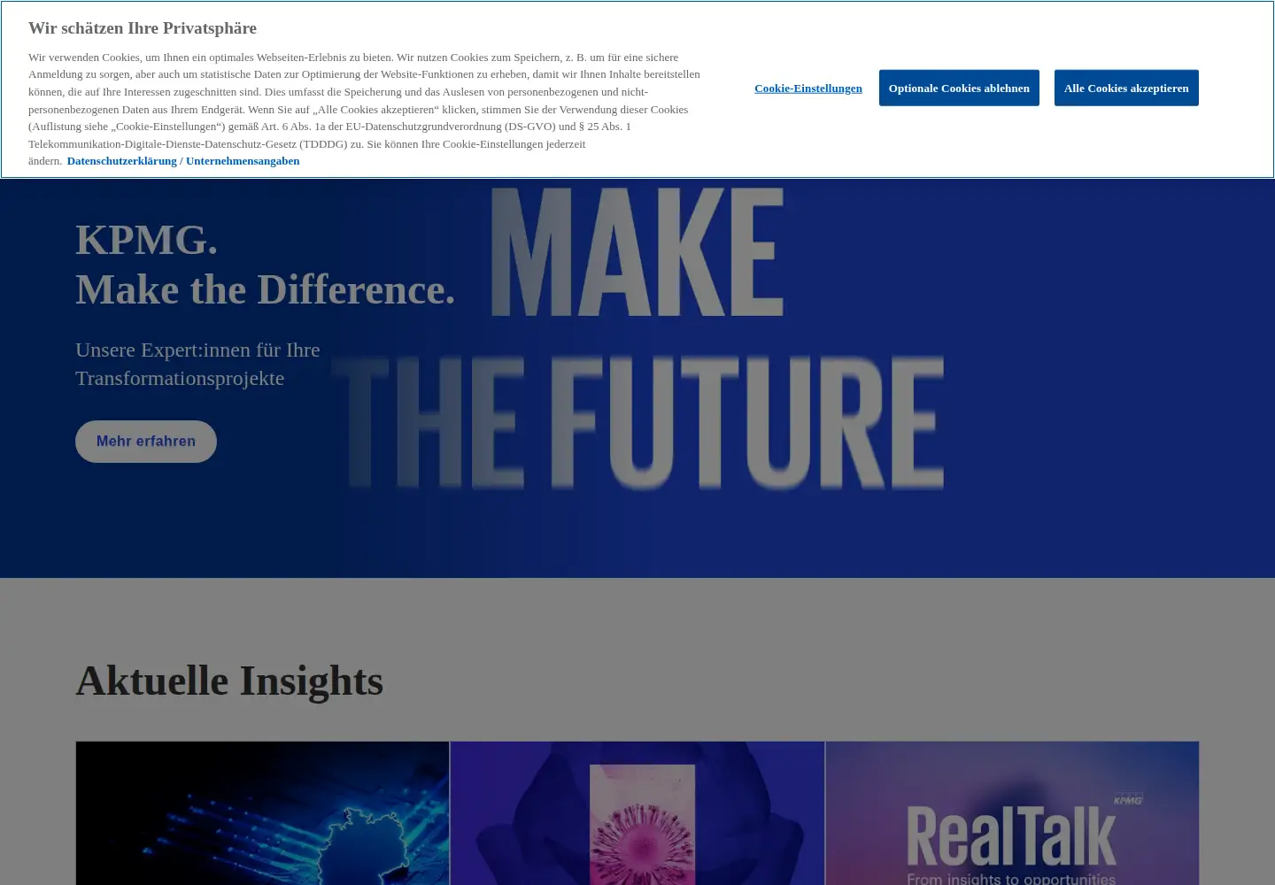 Screenshot of kpmg.de
