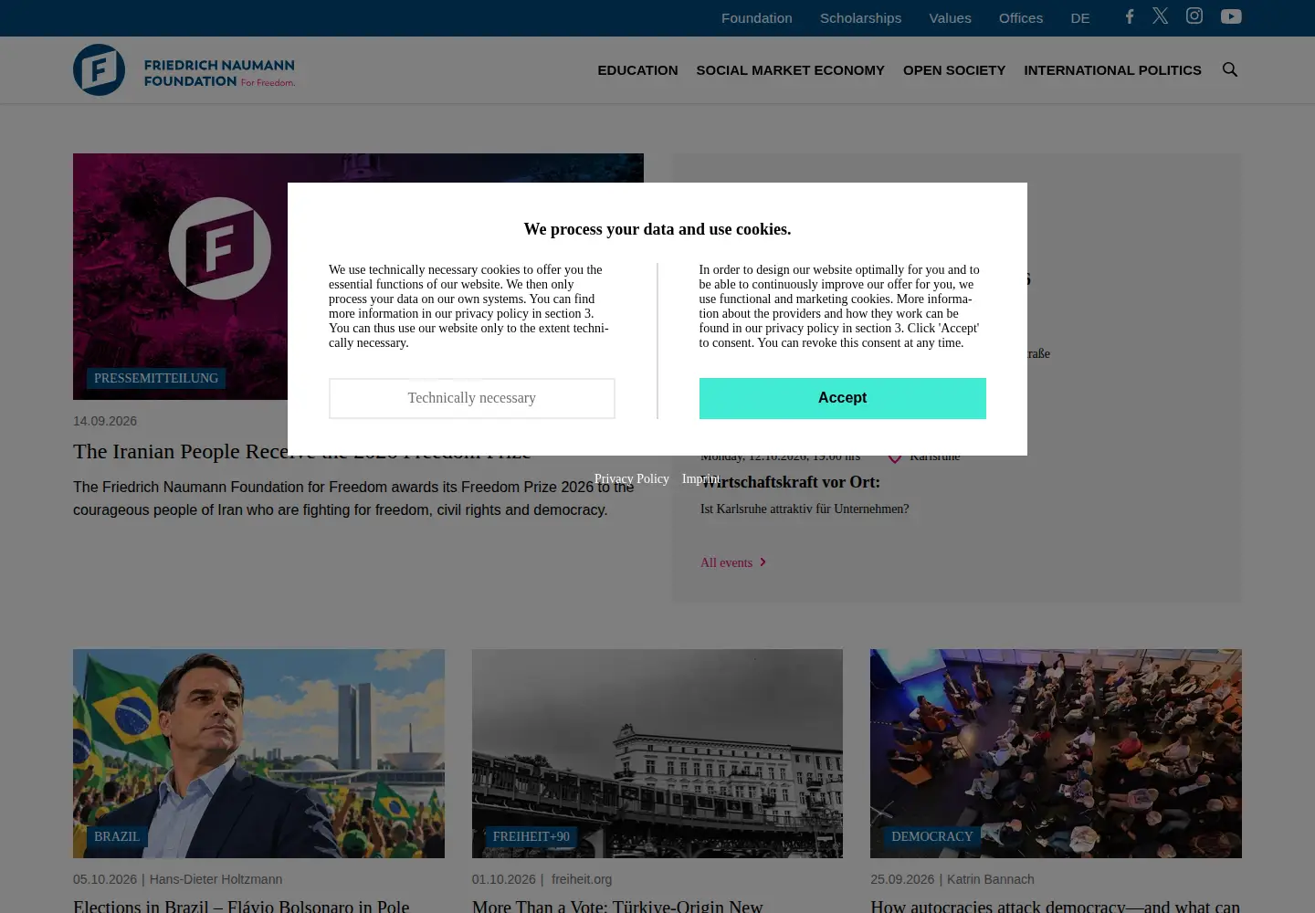 Screenshot of freiheit.org