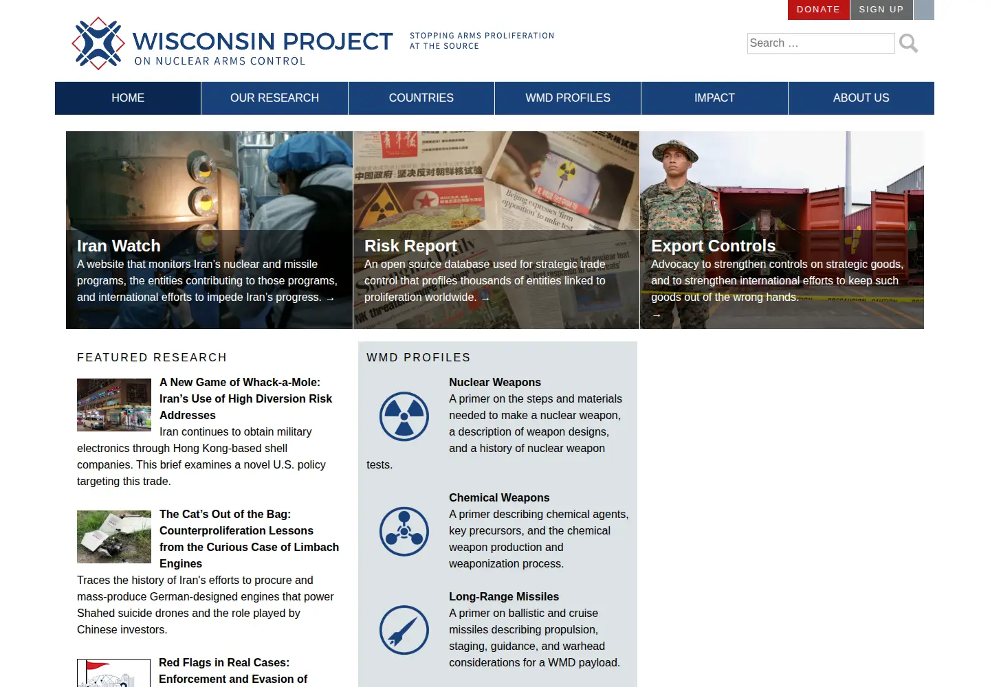 Screenshot of wisconsinproject.org