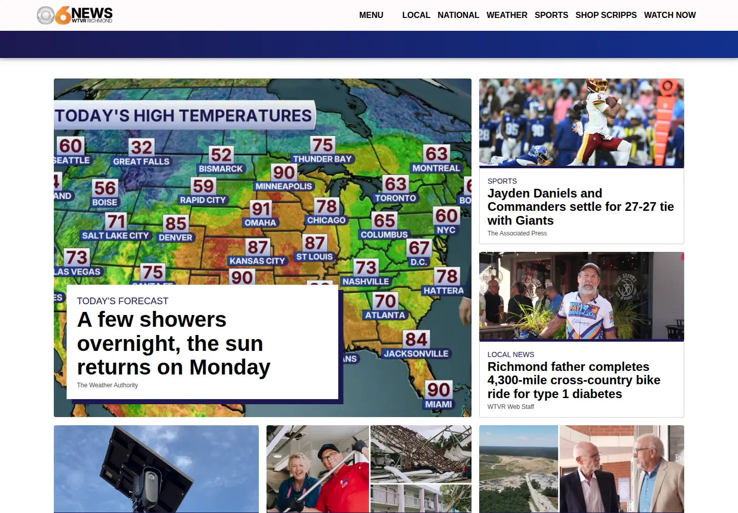 Screenshot of wtvr.com