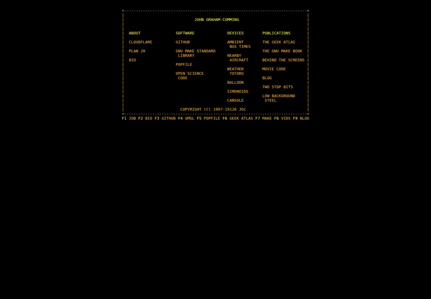Screenshot of jgc.org