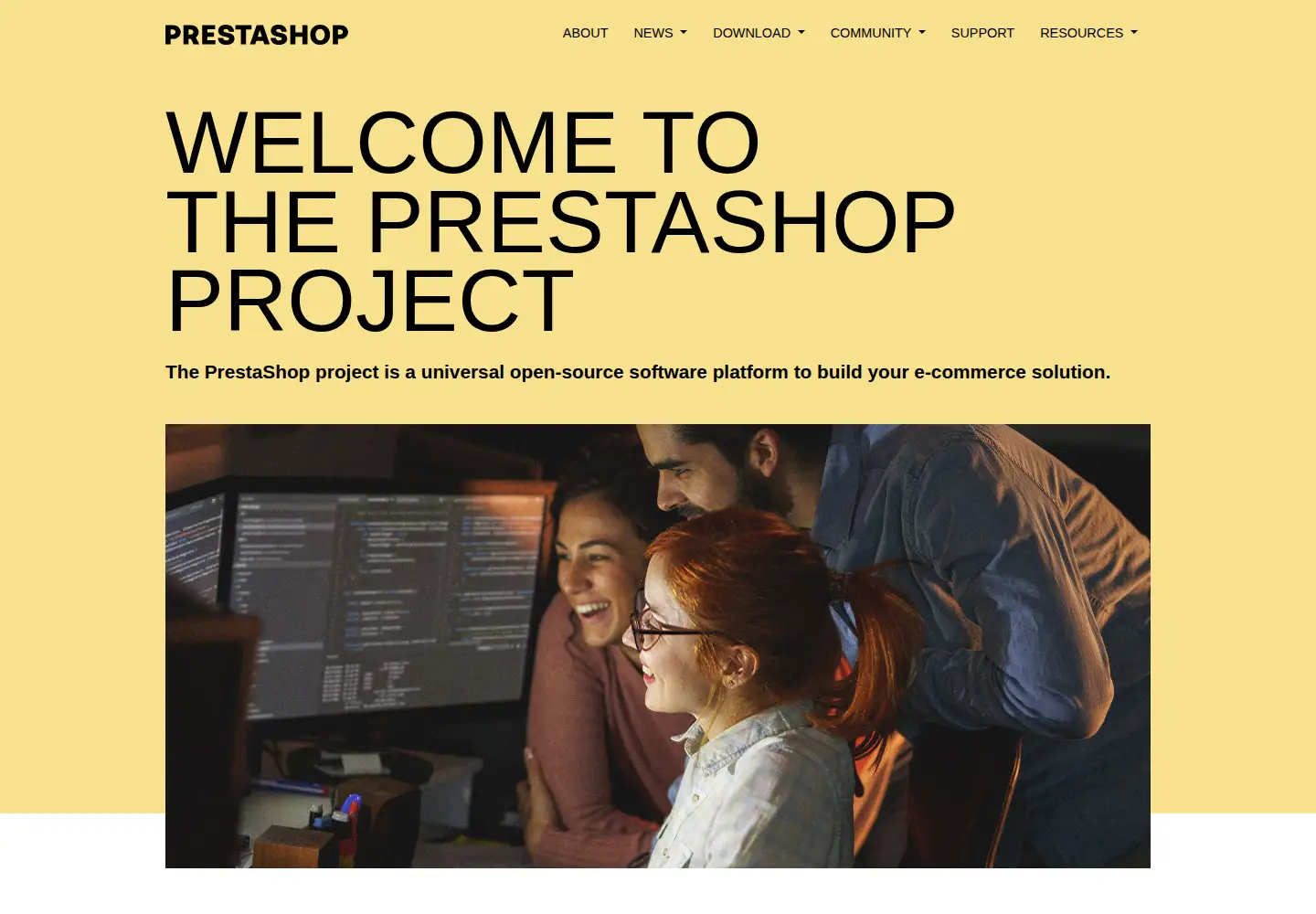 Screenshot of prestashop-project.org