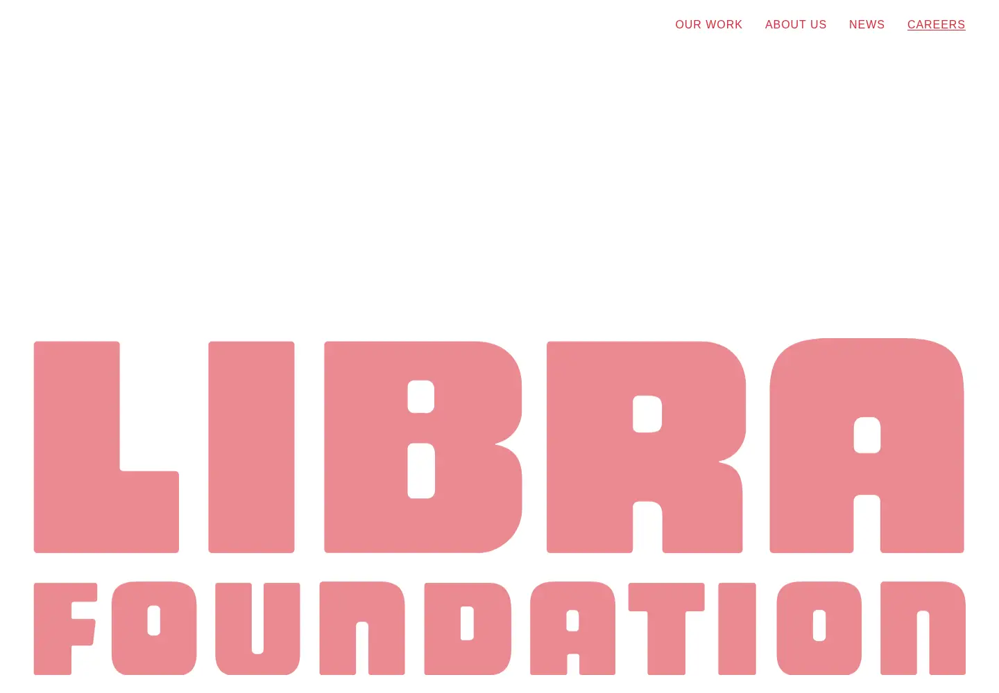 Screenshot of thelibrafoundation.org