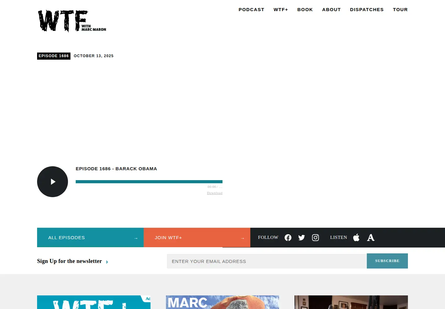 Screenshot of wtfpod.com