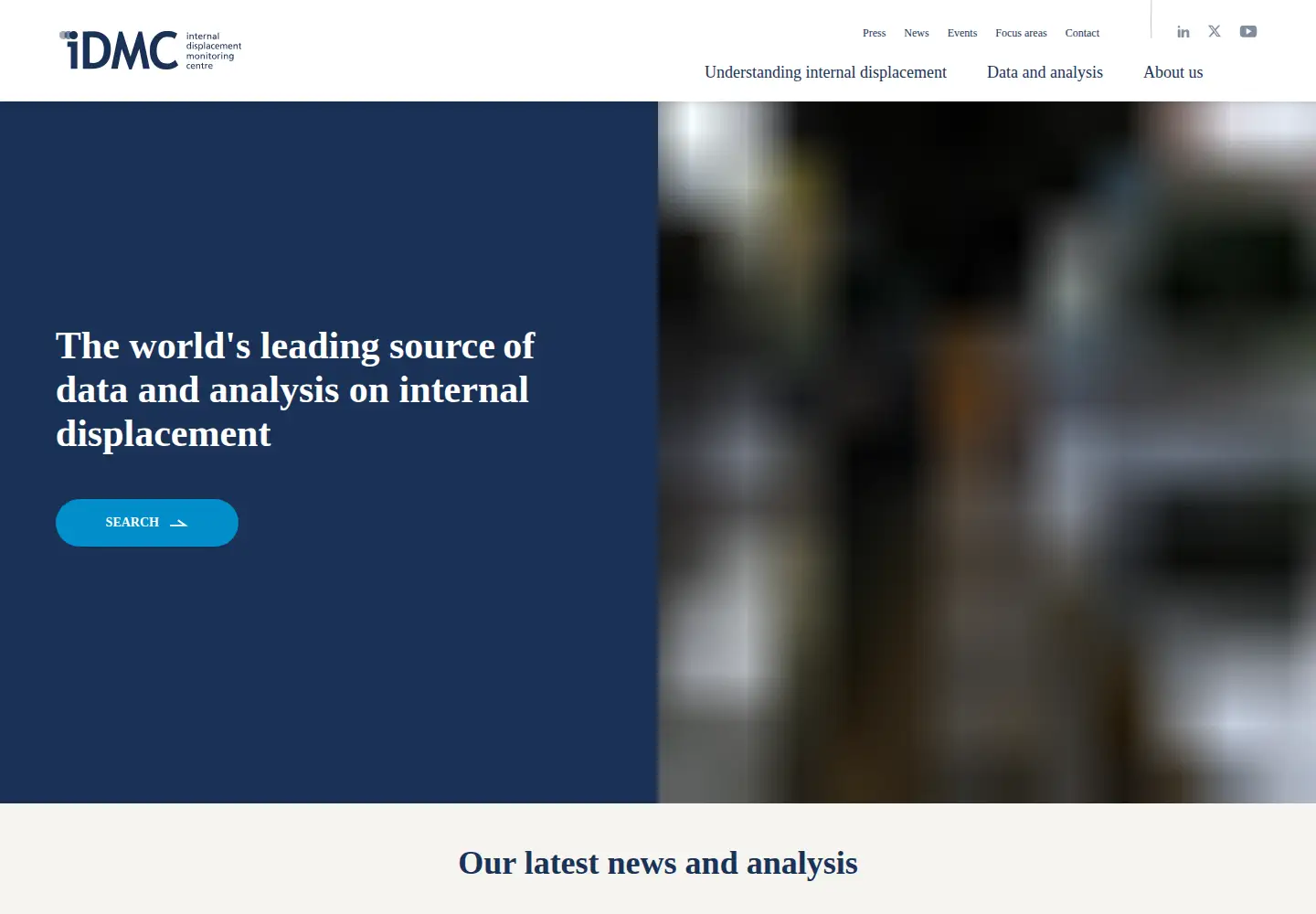 Screenshot of internal-displacement.org