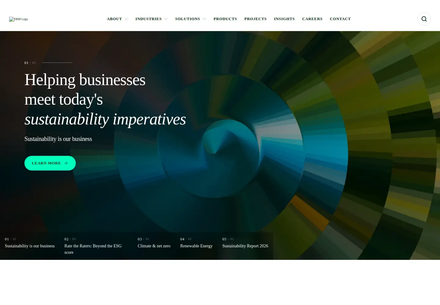 Screenshot of erm.com