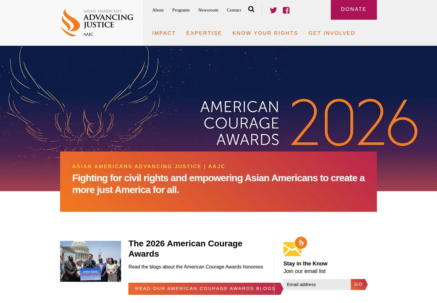 Screenshot of advancingjustice-aajc.org