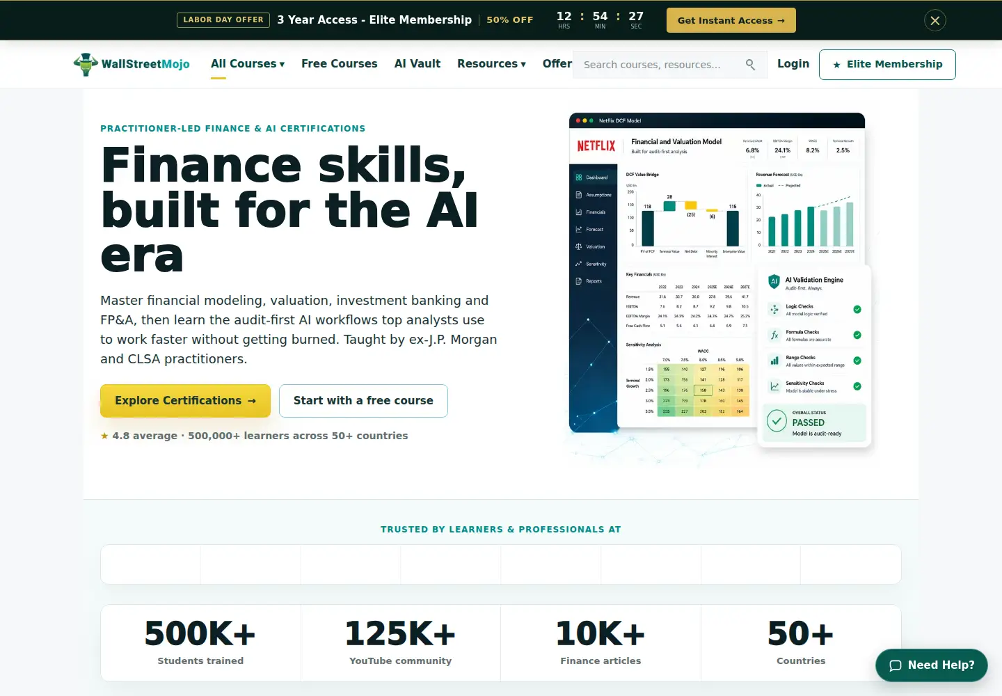 Screenshot of wallstreetmojo.com