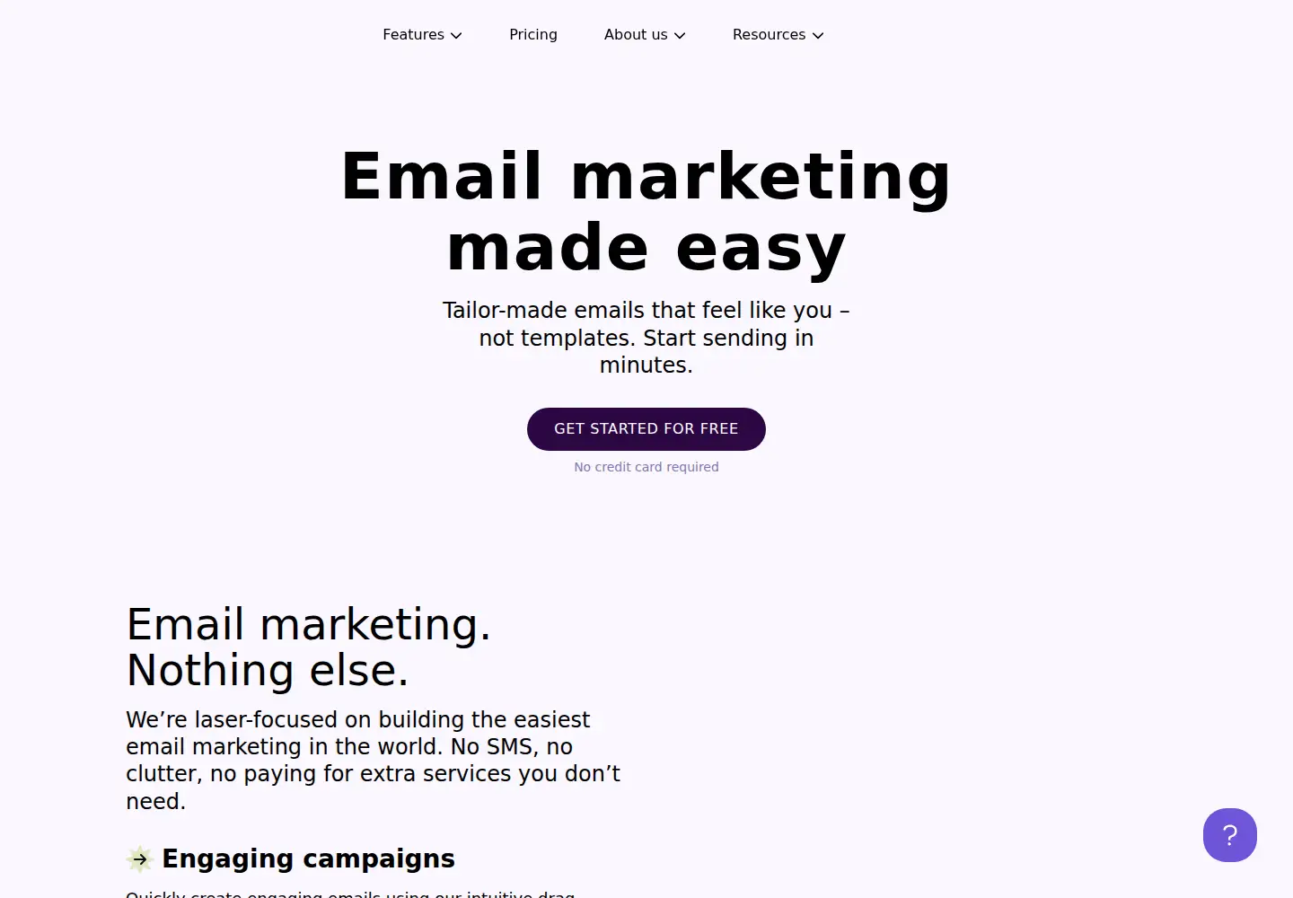 Screenshot of emailoctopus.com