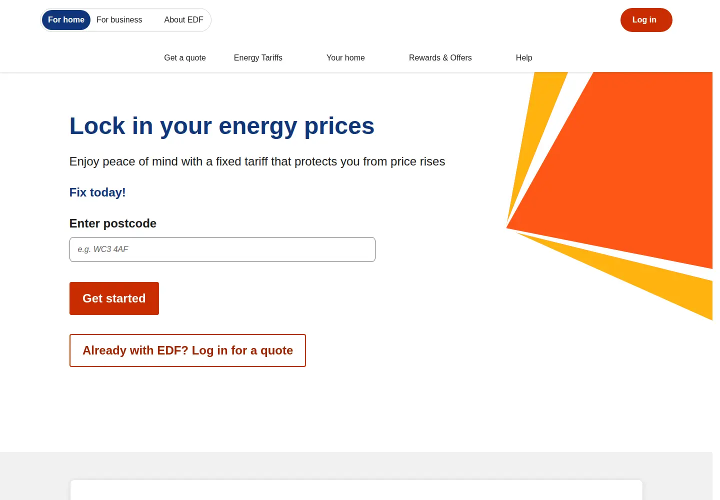 Screenshot of edfenergy.com