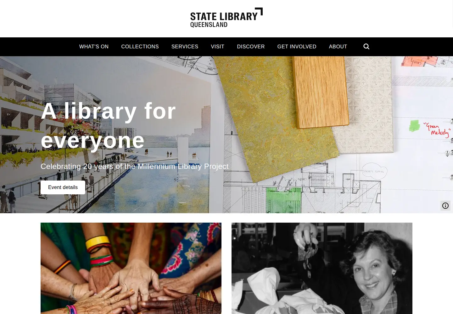 Captured homepage of slq.qld.gov.au in the current scan