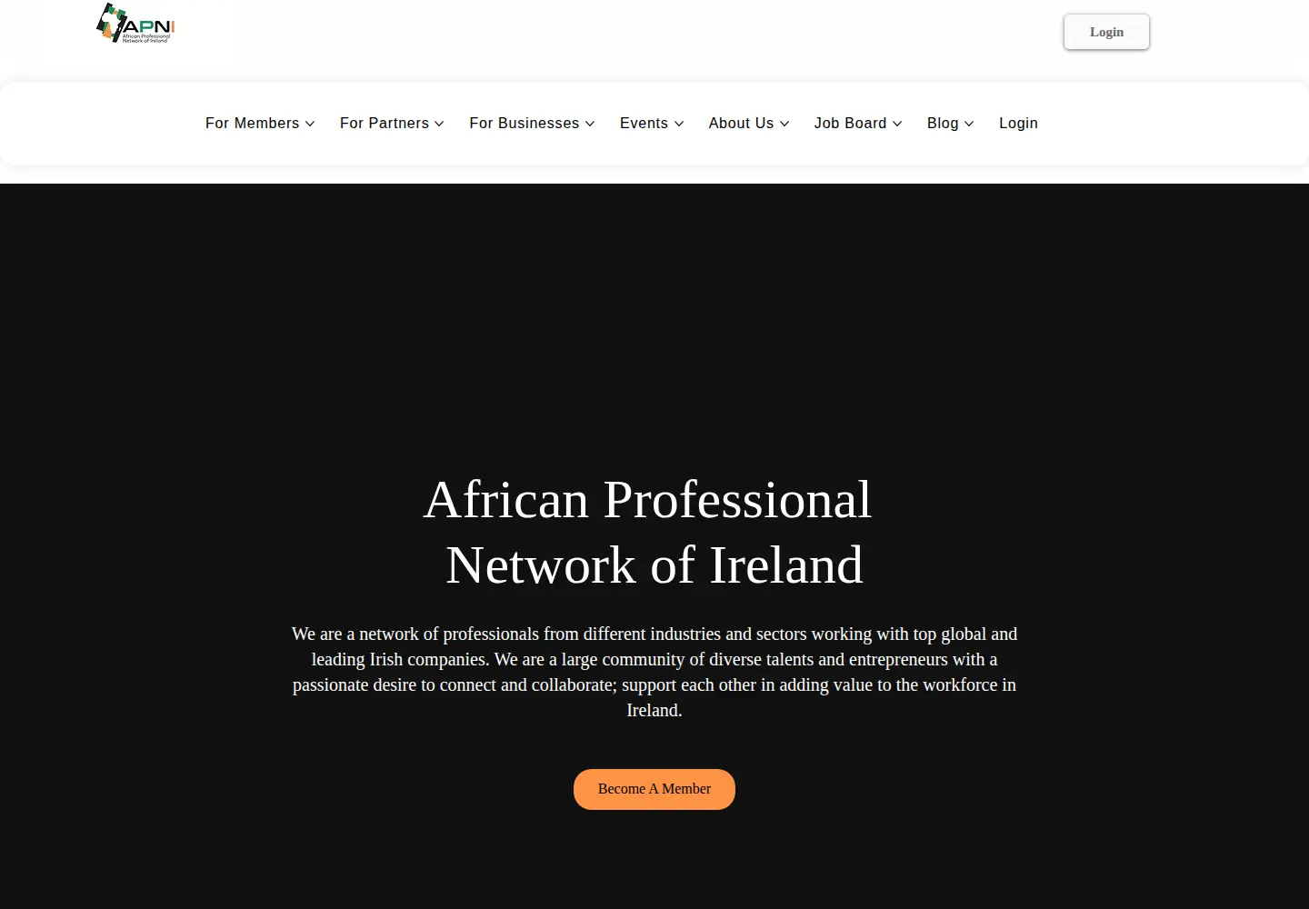 Screenshot of apni.ie