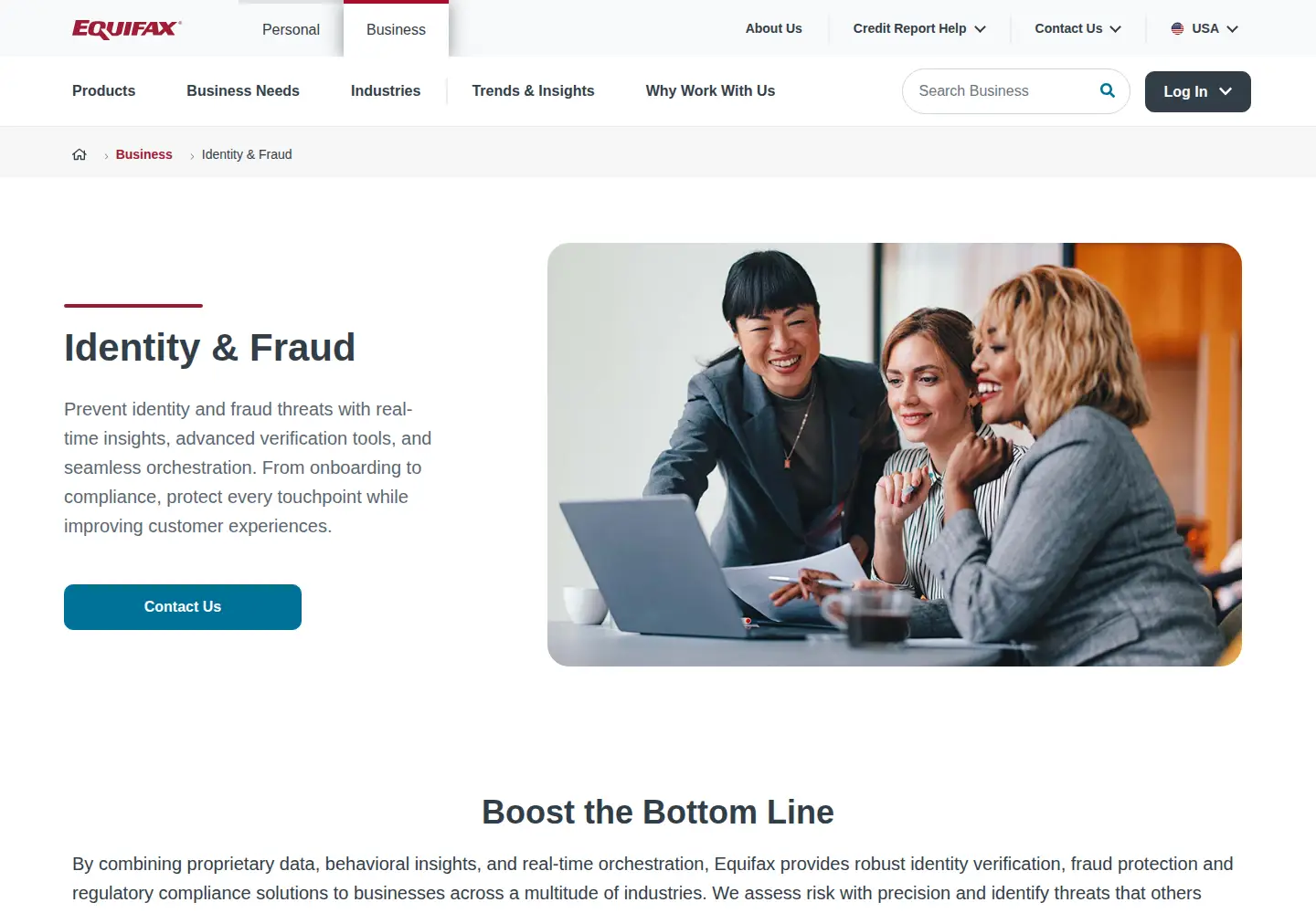 Screenshot of kount.com