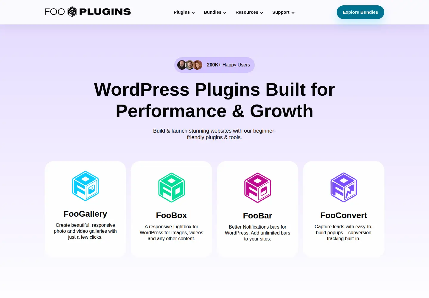 Screenshot of fooplugins.com