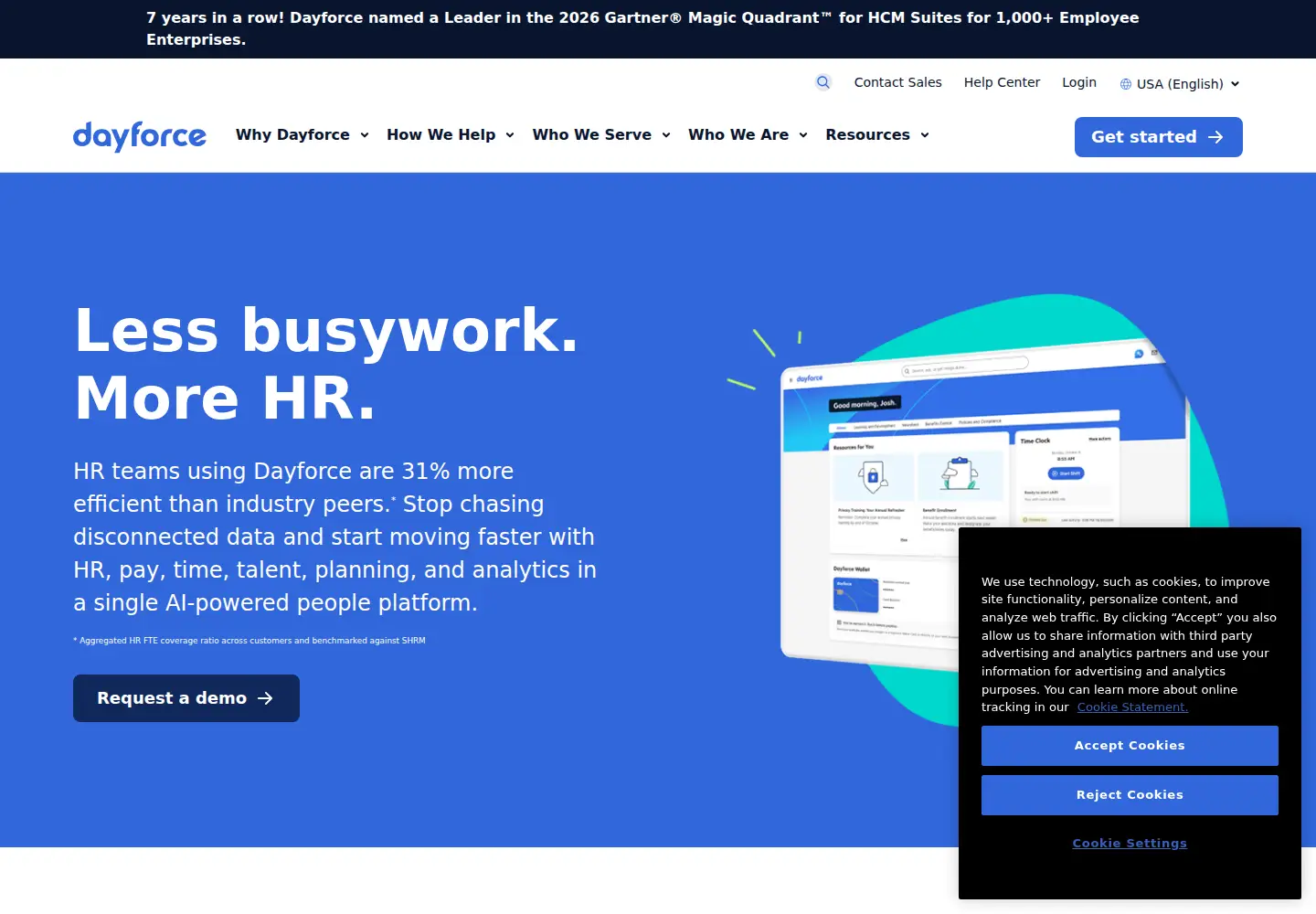 Screenshot of ceridian.com