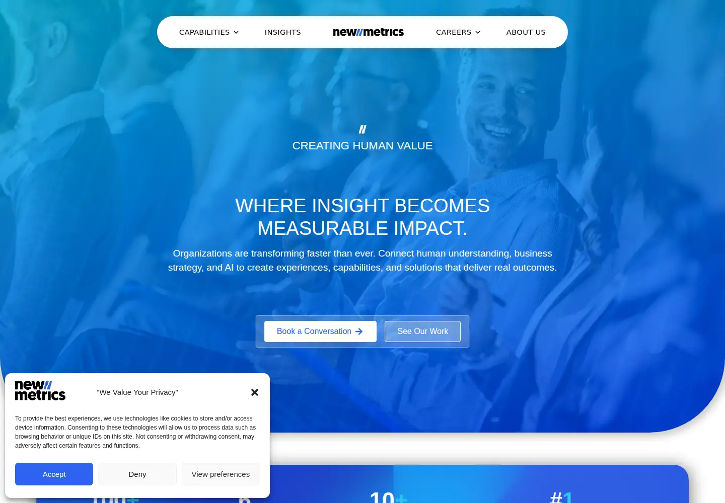 Screenshot of newmetrics.net