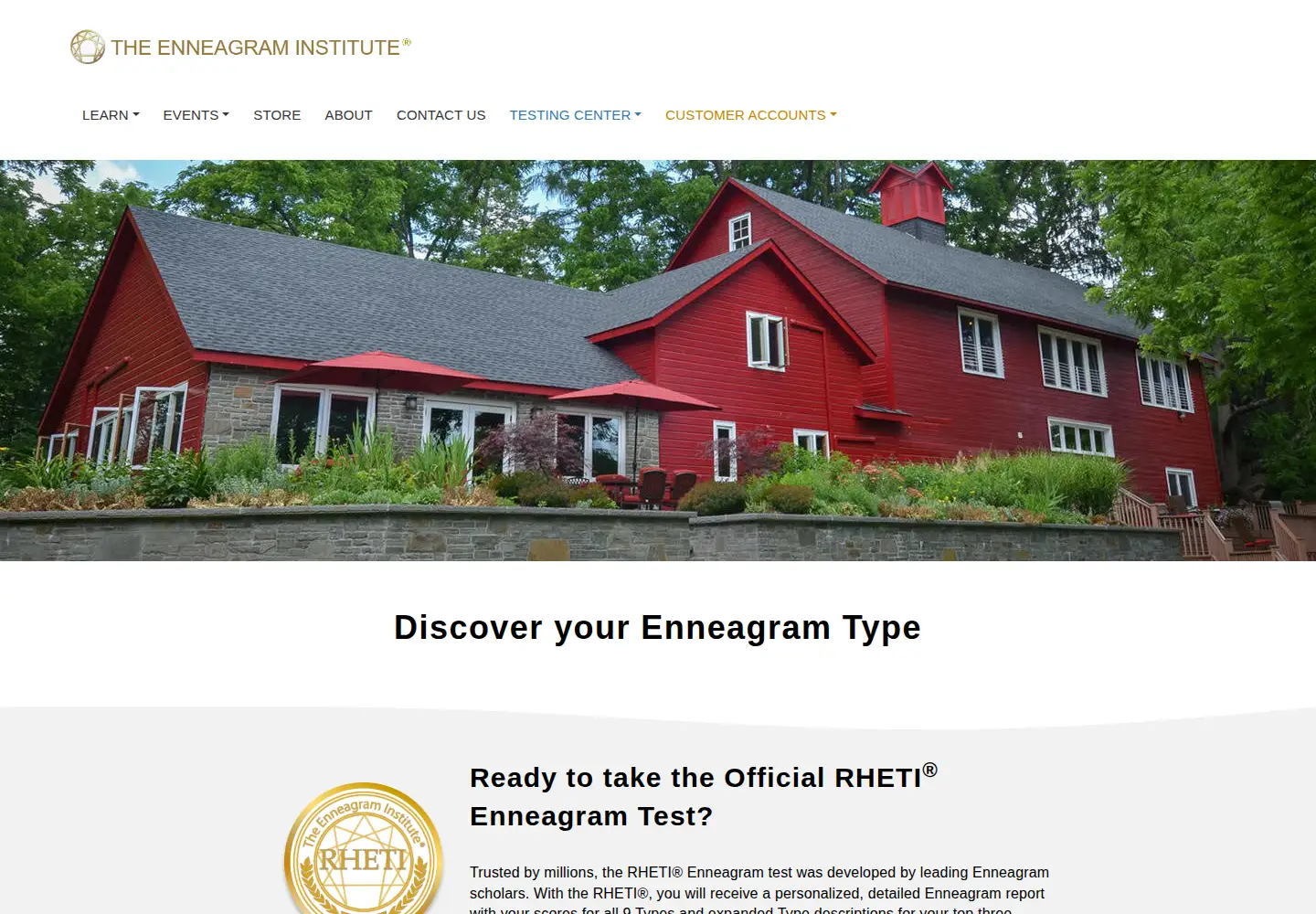 Screenshot of enneagraminstitute.com