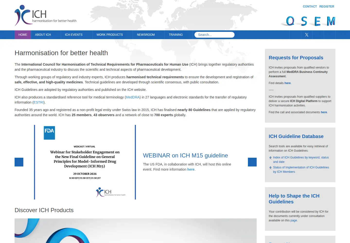 Screenshot of ich.org