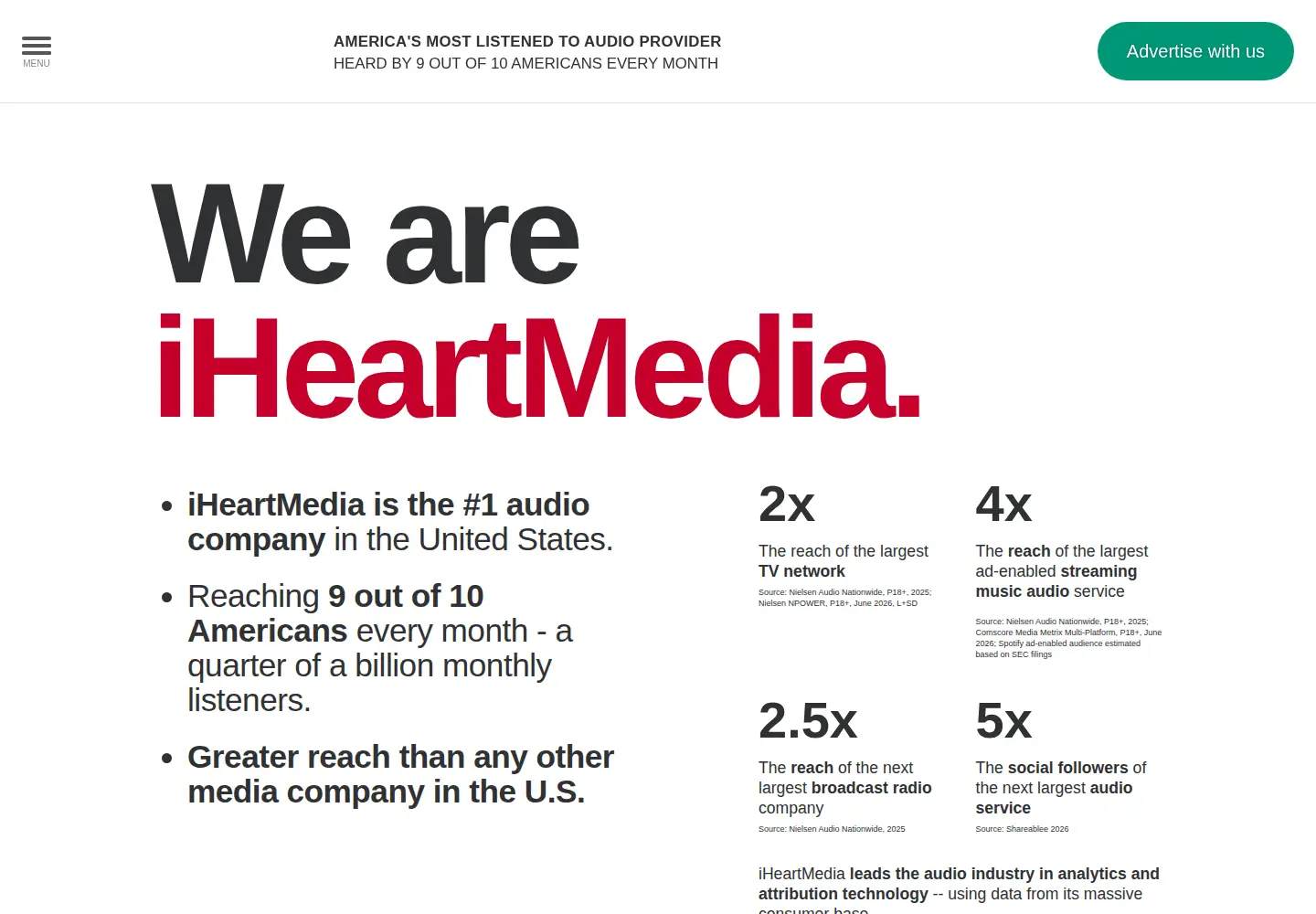 Screenshot of iheartmedia.com