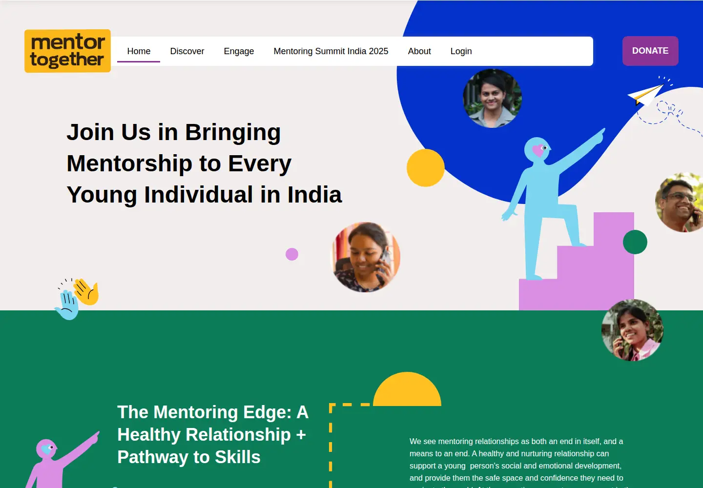 Captured homepage of mentortogether.org in the current scan