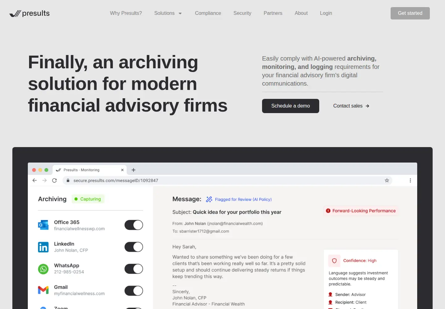 Screenshot of presults.com