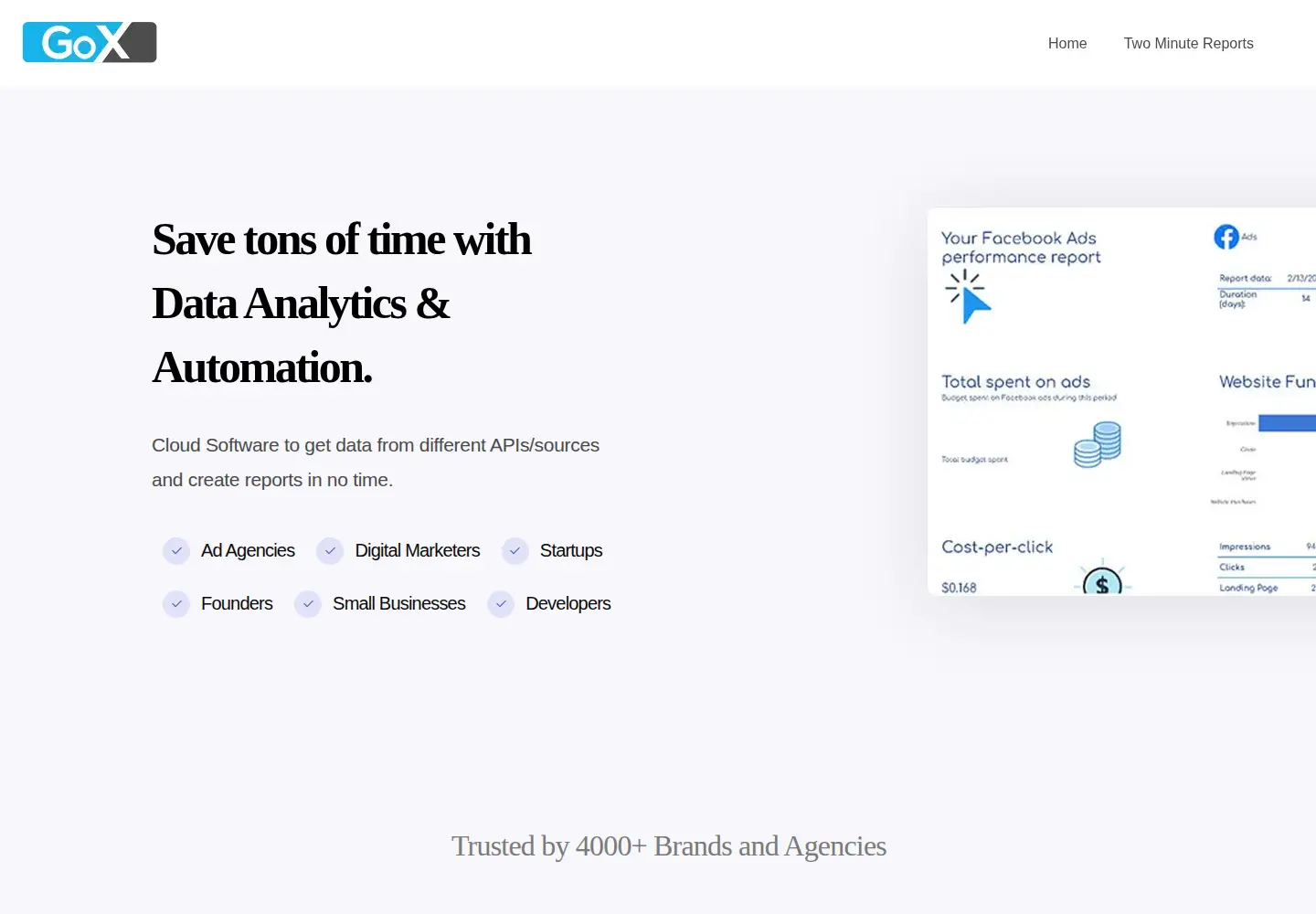 Screenshot of gox.ai