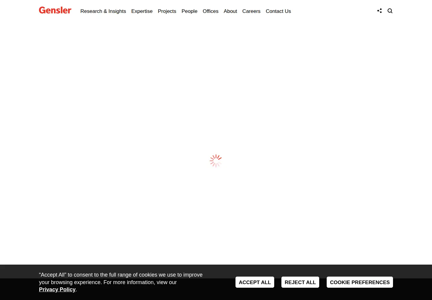 Captured homepage of gensler.com in the current scan