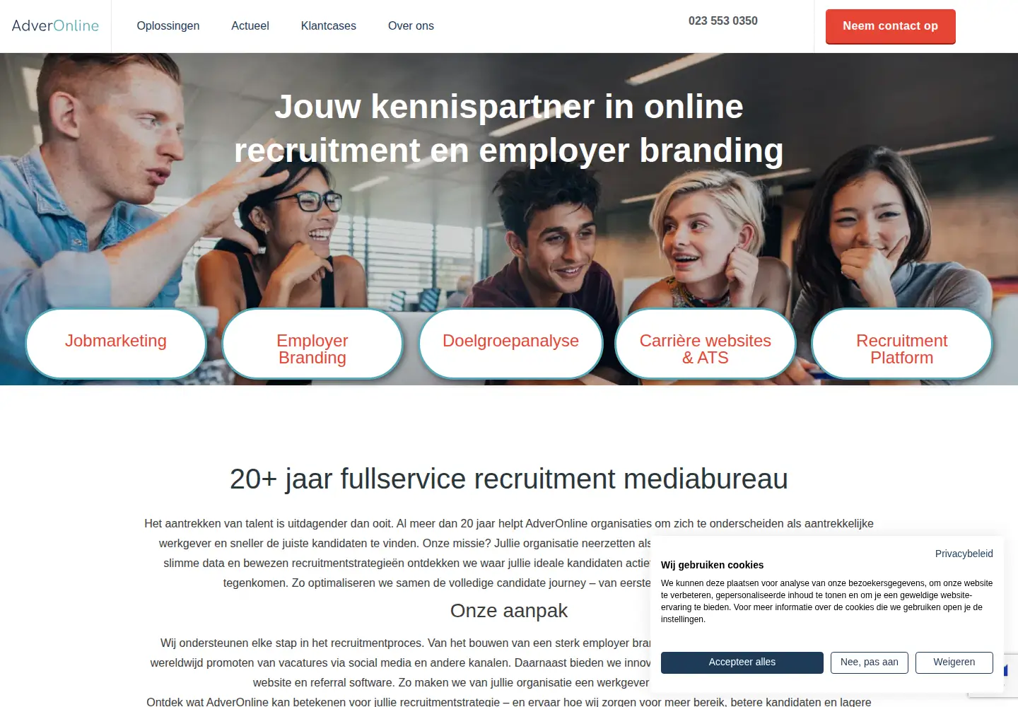 Screenshot of adver-online.nl