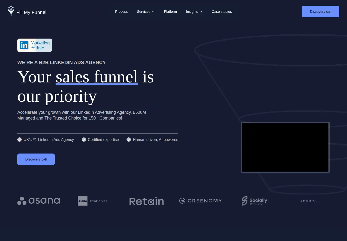 Screenshot of fillmyfunnel.co.uk