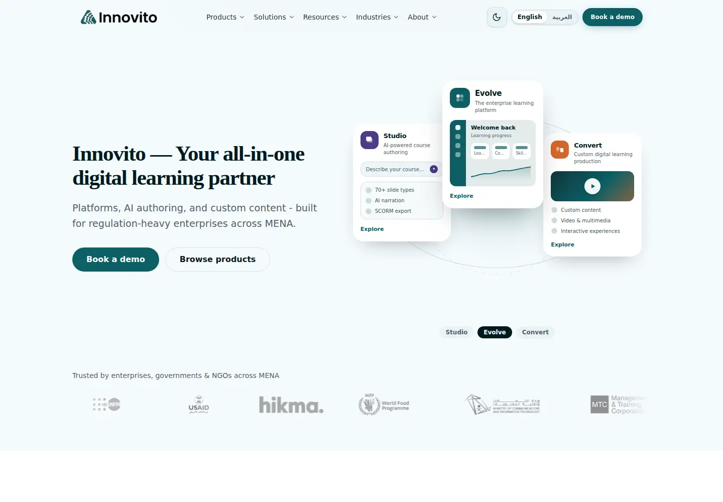 Screenshot of innovito.com