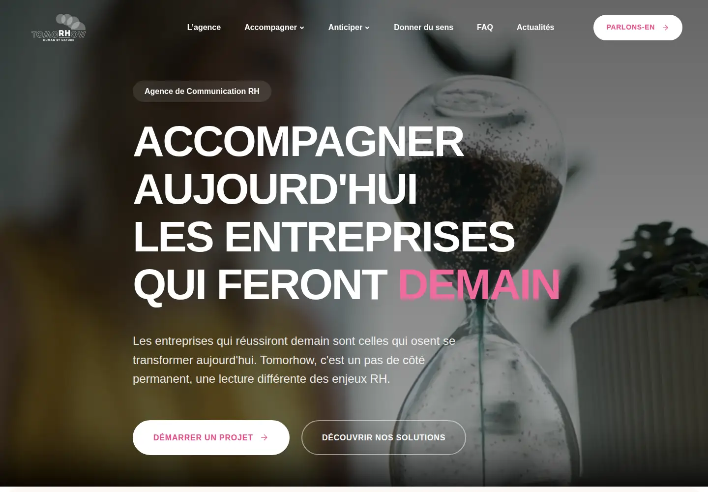 Screenshot of tomorhow.com