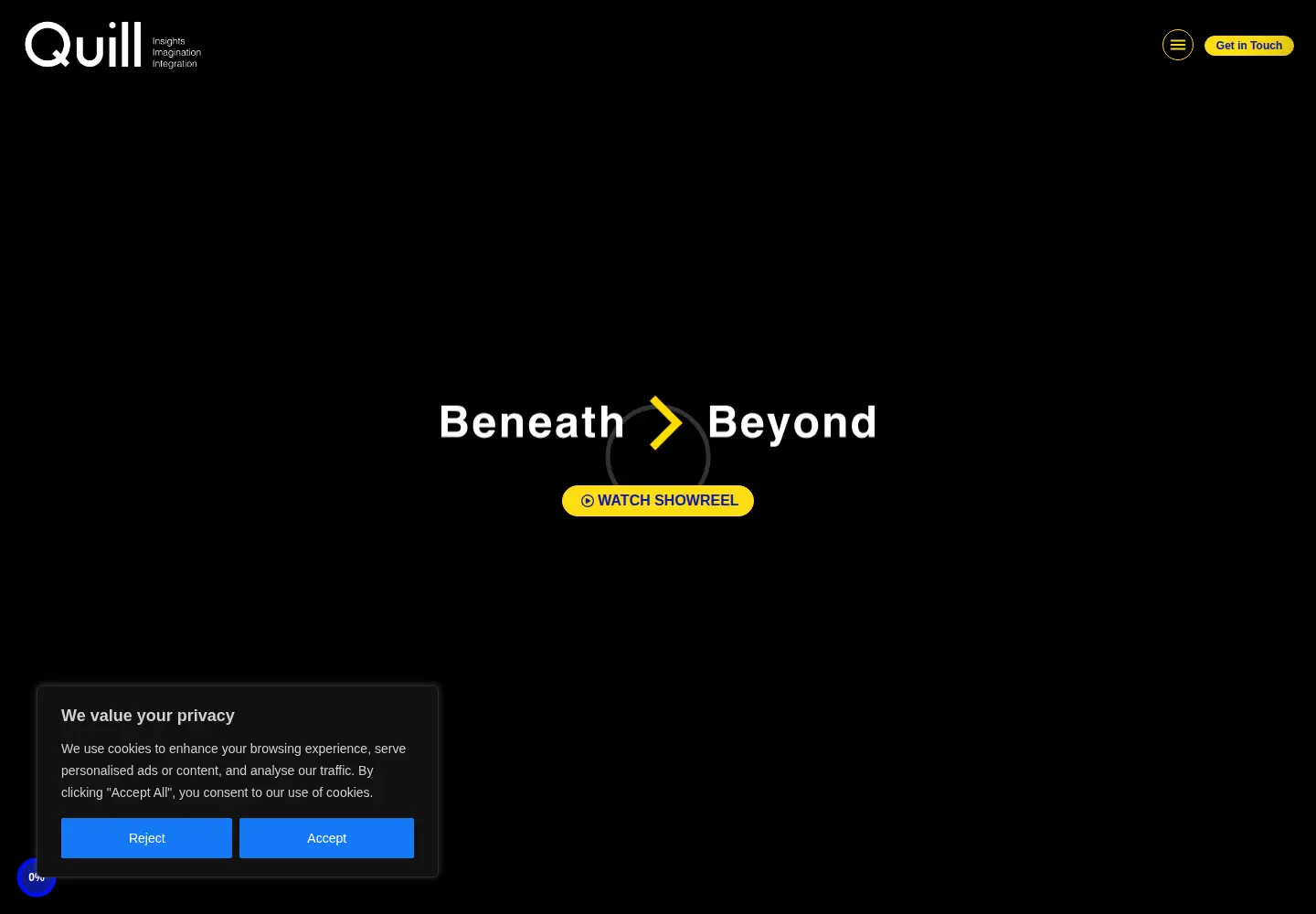Screenshot of quillmena.com
